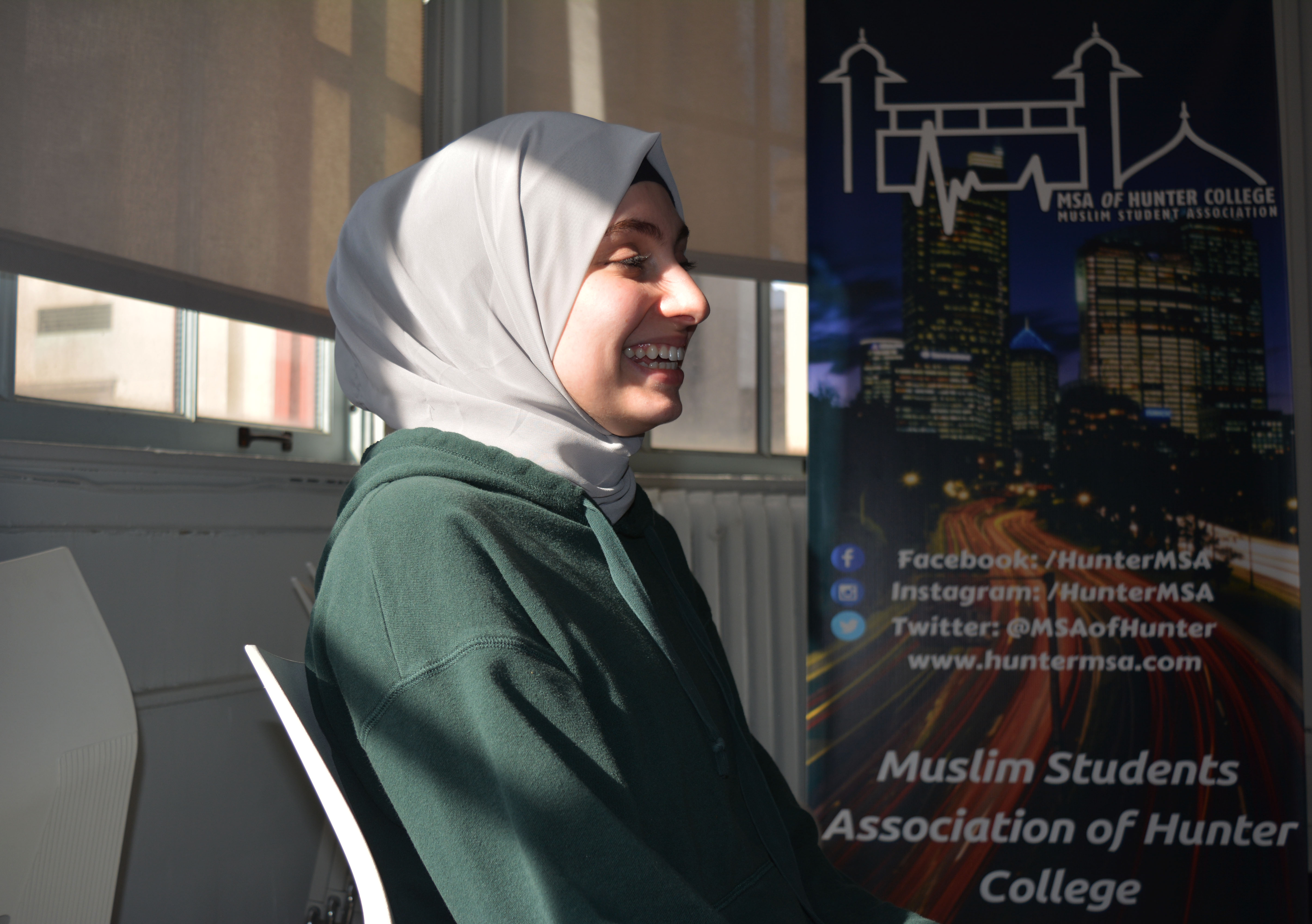  “Religion is an intimate relationship between yourself and god and nobody else.In order to build on your faith, that is something you have to do by yourself. It’s not something someone can instill in you,” said Ayah Ahmed, freshman, member at Muslim Student Association. 
