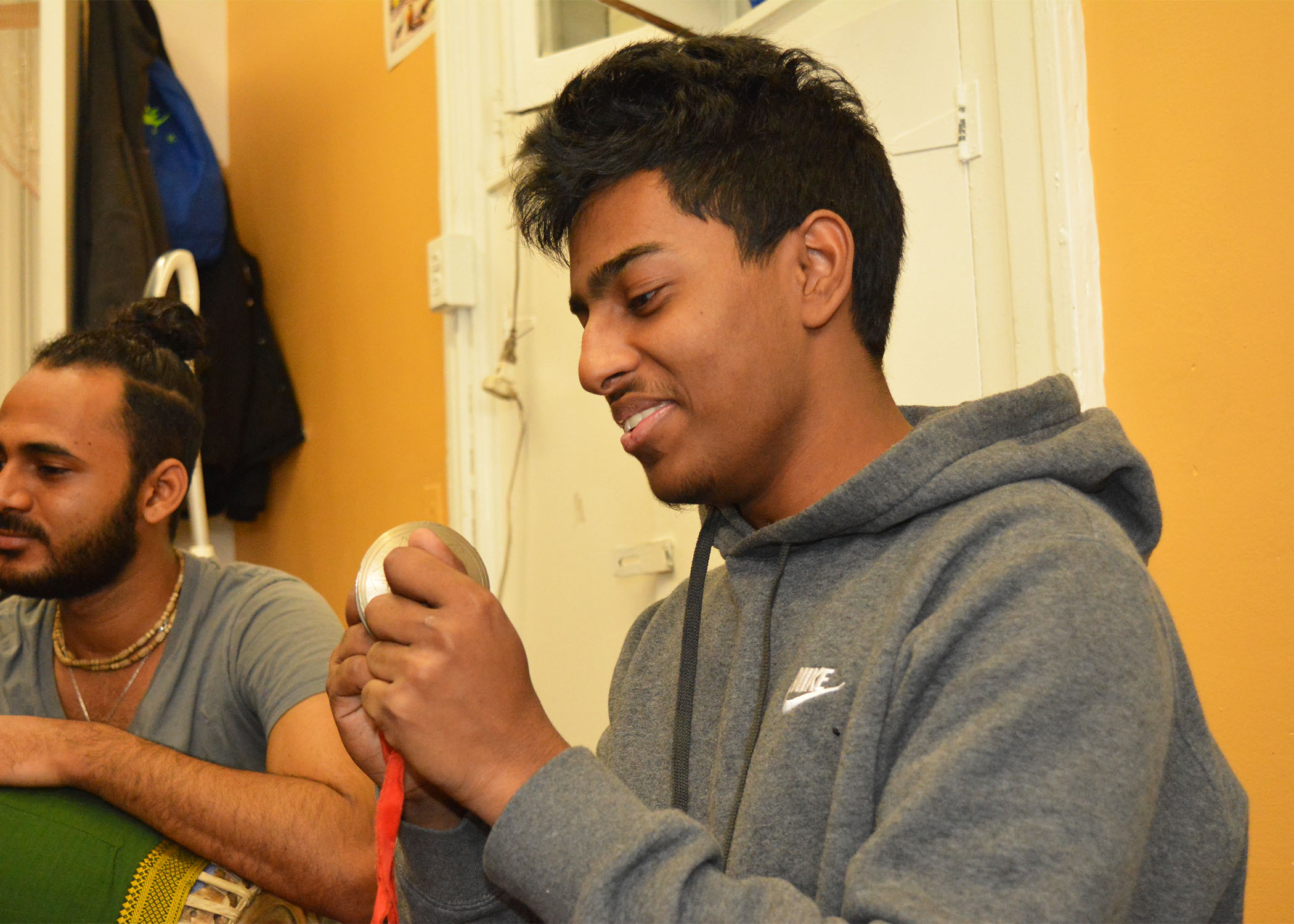 “Being in the Multi Faith Center helps me relax and socialize,” said Azariel Perry, freshman at Hunter College. 
