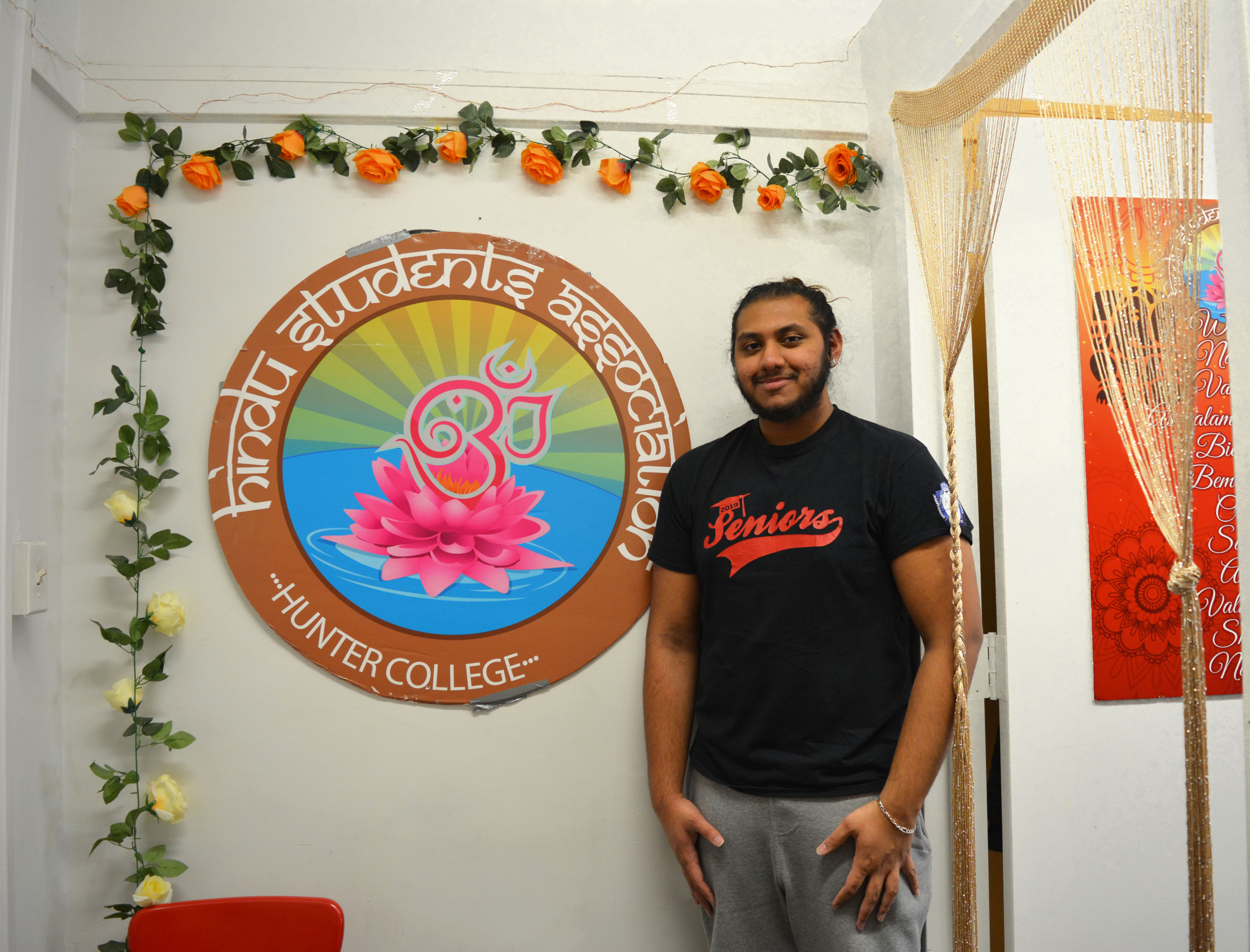 “I was born and raised in New York, but my parents are from Trinidad, and I have always seen them practice Hinduism growing up. Having a space to practice my faith on campus brings me so close to home,” said Shirvan Persad, freshman at Hunter. “It’s been a place that has been so comforting and beautiful. I get to practice, learn and know more about my faith, god and prayers each day here.” 