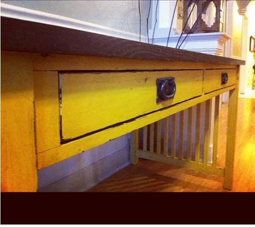 After Yellow desk