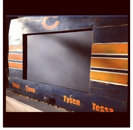 Bears inspired handmade chalkboard