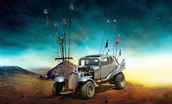 The Nux CarNicholas Hoult stars as the psychopath Nux in Mad Max: Fury Road, but his ancient, turbo-charged Chevrolet may steal the show. The prominent front grill looks convenient for catching roadkill.