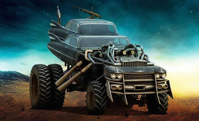 The GigahorseThe Gigahorse is like the conjoined twins of Cadillac Coupe DeVilles. They're both carried aloft on the chassis of a giant monster truck with two massive V-8 engines spilling forth from its intestines. It's truly the stuff of nightmares.