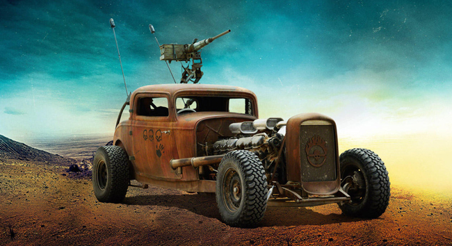 ElvisWith nitrous injection and twin GMC V6 engines to power it, Elvis boasts the top acceleration of the war rig convoy. Not bad for the ghost of a three-window coupe.